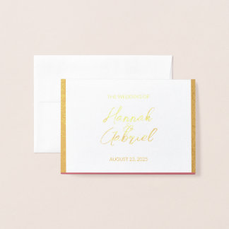 Wedding RSVP Response Foil Card