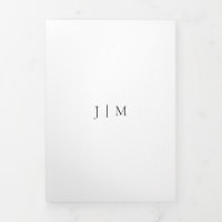 Wedding Rsvp Simple White Formal