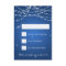 Wedding RSVP Sparkling String Blue