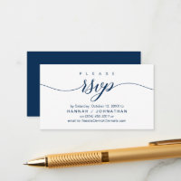 Wedding RSVP via Phone or email respond