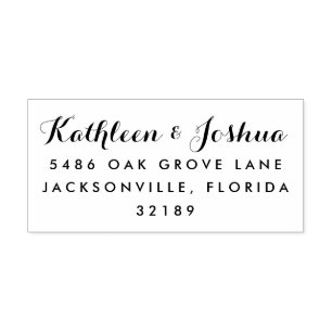 Wedding Rubber Stamp for RSVPs and Thank You Cards