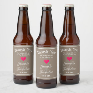  Wedding Rustic Chic Personalized Stylish Cool Beer Bottle Label