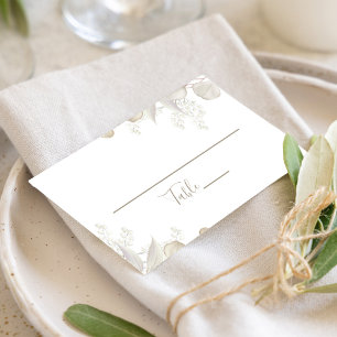 Wedding Sage Green Greenery Reception Seating  Place Card