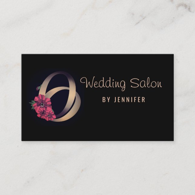 Wedding salon, wedding, engagement business card (Front)