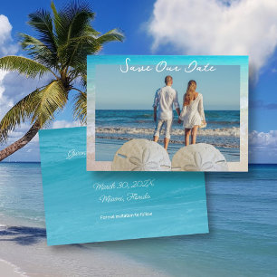 Wedding Sand Dollars Photo Save the Date