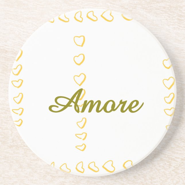 Wedding Sandstone Coaster (Front)