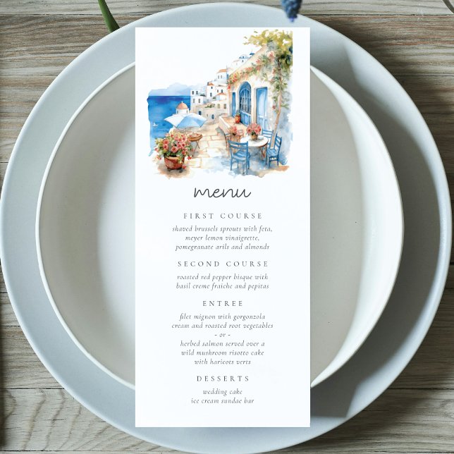 Wedding Santorini Greece Menu (Creator Uploaded)