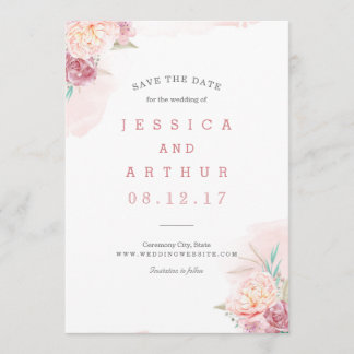Wedding Save the Date | Blush and Blooms