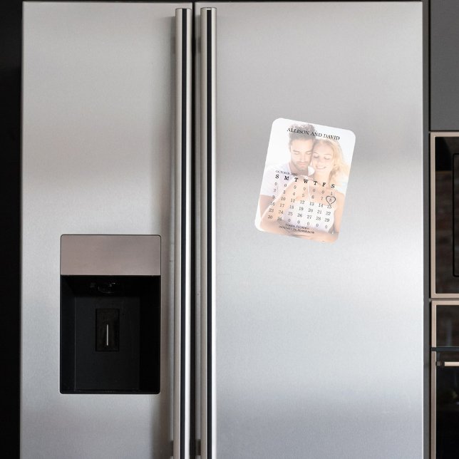 Wedding Save the Date Calendar Photo Magnet (Creator Uploaded)