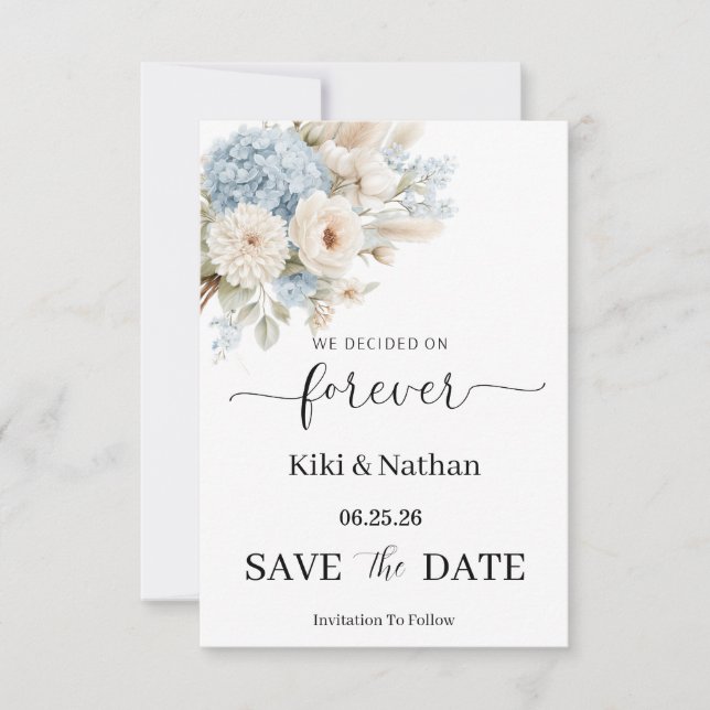 Wedding Save the Date Card (Front)