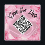 Wedding Save the Date Custom QR Code Magnet<br><div class="desc">Make your special moments truly memorable with our Pink Orchid "Save the Date" Magnet. Featuring a stunning pink orchid background, this elegant magnet is the perfect way to announce your upcoming event in style. What sets this magnet apart is its customizable QR code and RSVP text, allowing you to personalize...</div>