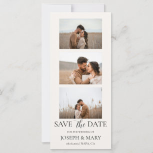 Wedding Save The Date Customizable Photo Ivory