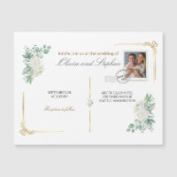 wedding save the date engagement magnet