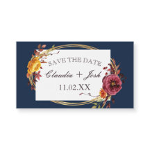 Wedding Save the Date Magnets for Navy Wedding