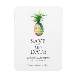 Wedding Save The Date Magnets Pineapple