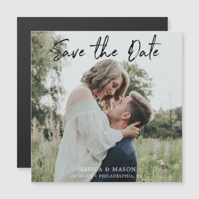 Wedding Save The Date Magnets - Save The Dates (Front/Back)