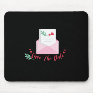 Wedding Save The Date Mouse Pad