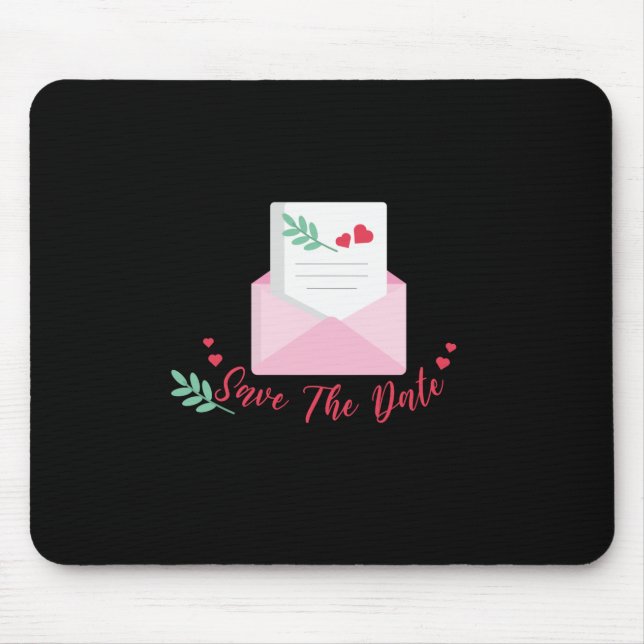 Wedding Save The Date Mouse Pad (Front)