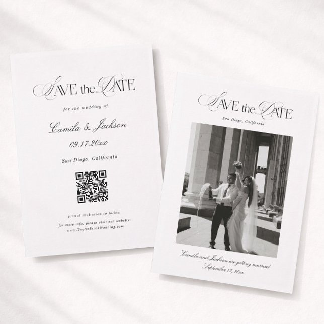 Wedding Save the Date Photo Invitation (Creator Uploaded)