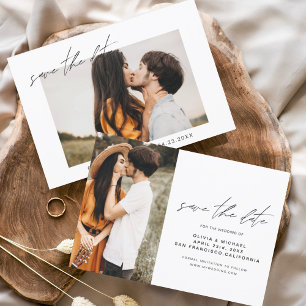 Wedding Save the Date Photo Minimalist