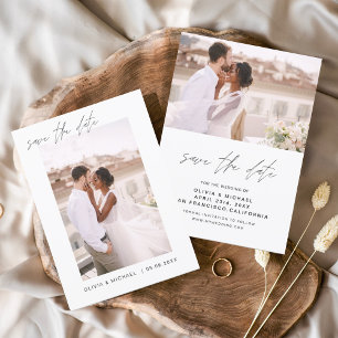 Wedding Save the Date Photo Minimalist