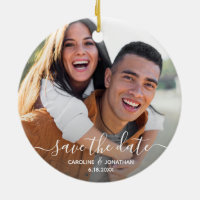 Wedding Save the Date Photo Pretty Calligraphy