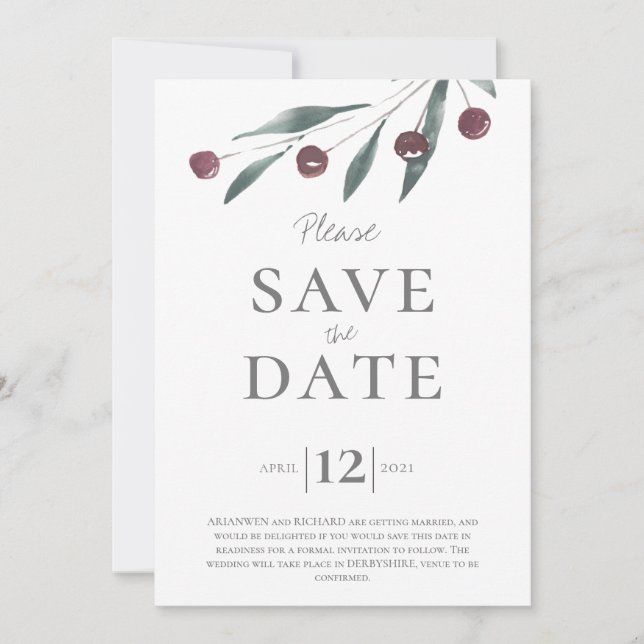 Wedding Save the Date Scottish Highlands Invitation (Front)