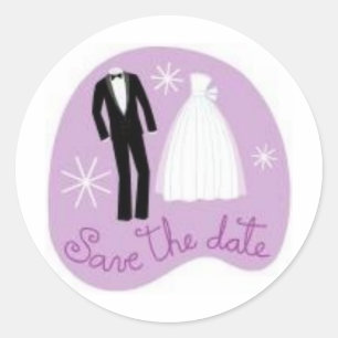 Wedding Save the Date Sticker 3