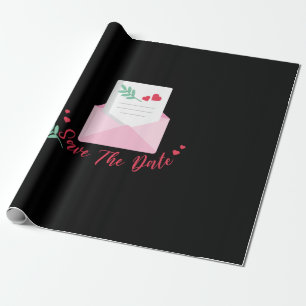 Wedding Save The Date Wrapping Paper