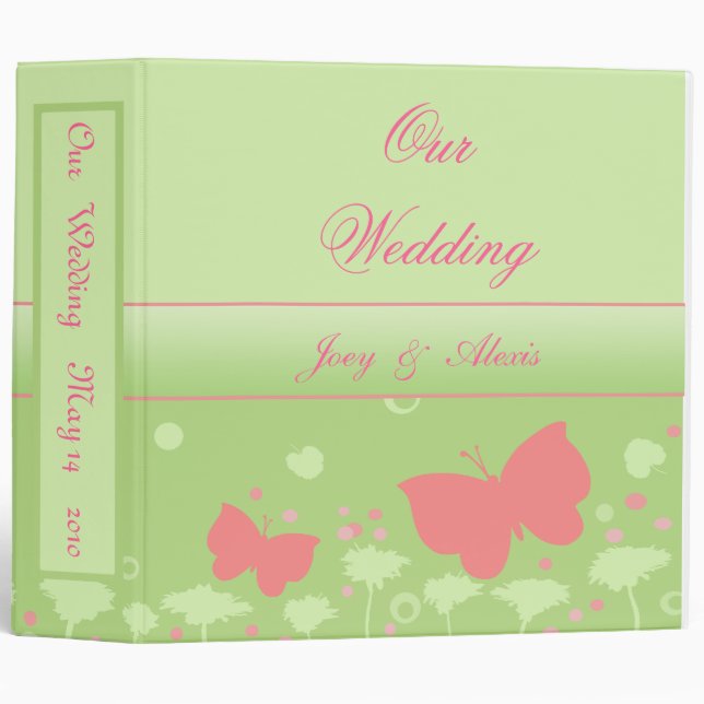 Wedding Scrapbook Photo Binder (Front/Spine)
