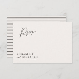 Wedding script modern black white script elegant invitation