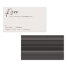 Wedding script modern black white script reply