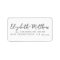 Wedding Script Modern Rustic Return Address