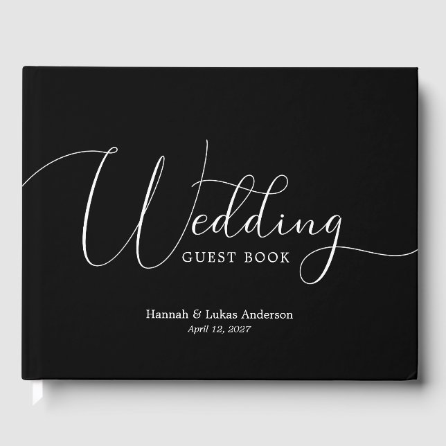 Wedding Script Traditional Guest Book (Front)