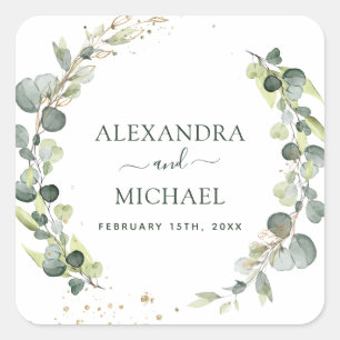 Wedding Seal Eucalyptus Greenery Succulent