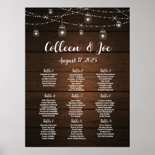 Wedding seating chart 