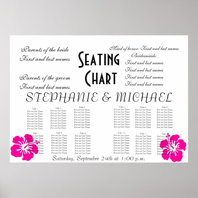 Wedding Seating Chart (Front)