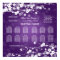 Wedding Seating Chart Cherry Blossom Purple