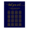 Wedding Seating Chart Elegant Gold Navy Blue