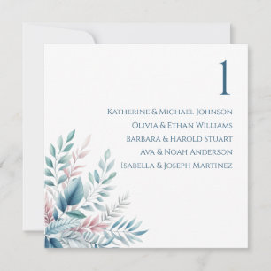 Wedding Seating Chart- Pastel Botanical- Invitation