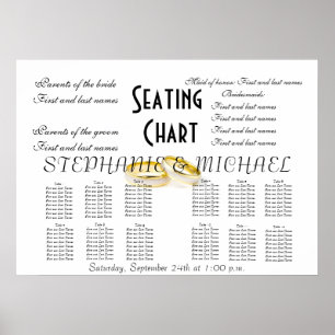 Wedding Seating Chart Peace Hope Love Destiny