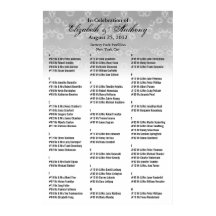 Wedding Seating Chart Poster White Floral