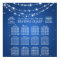 Wedding Seating Chart Sparkling Chain Blue