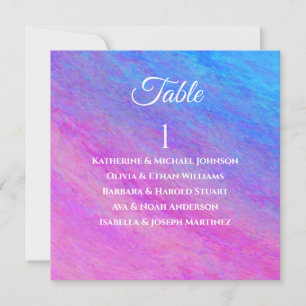 Wedding Seating Chart-Stardust Sea- Invitation