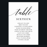 Wedding Seating Chart Table Number<br><div class="desc">Table Number Seating Chart Wedding Cards</div>