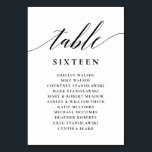 Wedding Seating Chart Table Number<br><div class="desc">Table Number Seating Chart Wedding Cards</div>