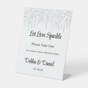 Wedding Sendoff Pedestal Table Sign