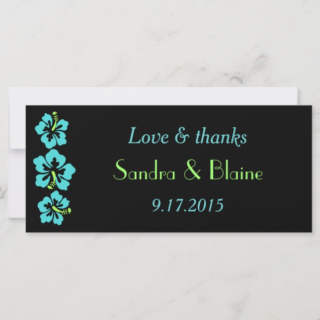 Wedding Set - Tropical - Hibiscus Blue (Front)