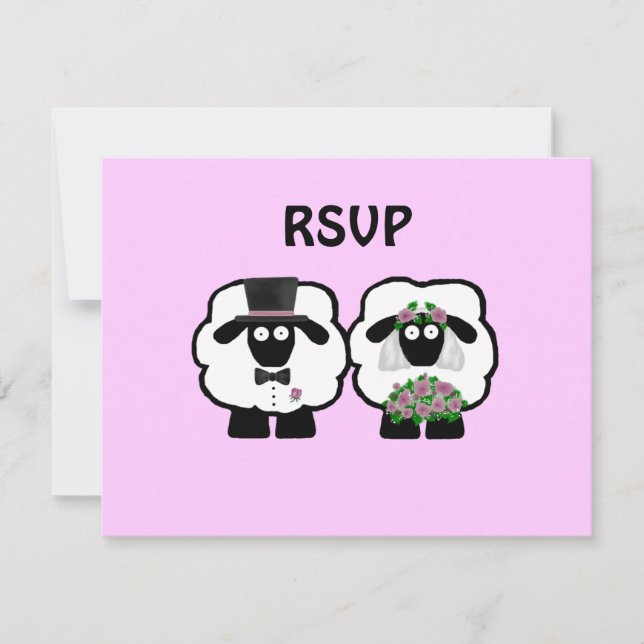 Wedding Sheep RSVP (Front)