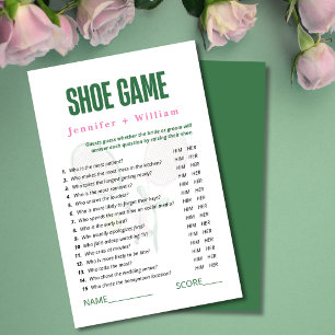 Wedding Shoe Game Bridal Shower Game   Tennis 